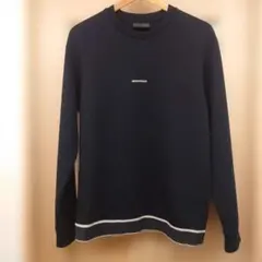【美品】 エンポリオアルマーニ クルーネック スウェット 濃紺 M〜Lのサムネイル