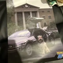 バックトゥザフューチャー　40周年 フリューくじ　アートポスター　デロリアン