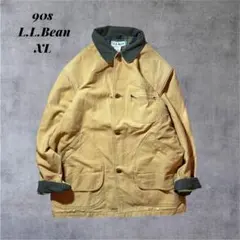 90s L.L.Beanハンティングジャケット カバーオール襟コーデュロイ XL