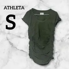 早い者勝ち✨️ATHLETA 【S】 Tシャツ ブラック 半袖 シンプル 無地