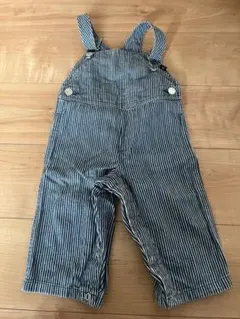 AGNES B ストライプオーバーオール