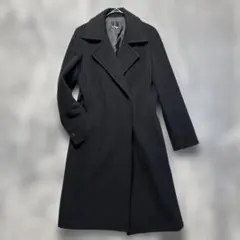 CLEAR IMPRESSION 黒 チェスターコート アンゴラ　ウール