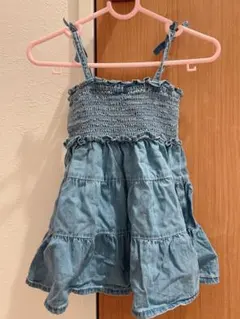 GAP デニム風ノースリーブワンピース 12-18ヶ月