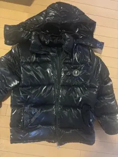 トラップスターダウンジャケット フード取り外し可能　光沢ブラック 中古・古着通販】TRAPSTAR (トラップスター) ダウンジャケット