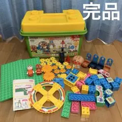 おおきな観覧車のくるくる遊園地ブロックバケツ　アンパンマン　ブロックラボ
