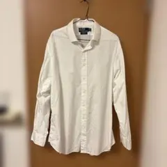 ポロバイラルフローレン 長袖シャツ ホワイト 無地 ポニーなし XL