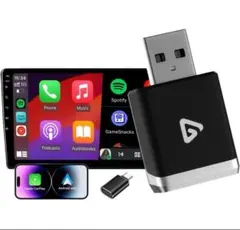 ワイヤレスCarPlay Android Auto 対応 アダプター 技適認証済