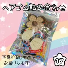 ヘアゴムセット かわいい シンプル 飾り キッズ カラフル【17】