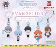 エヴァンゲリオン EVA POCKET めじるしアクセサリー 5種　コンプリート