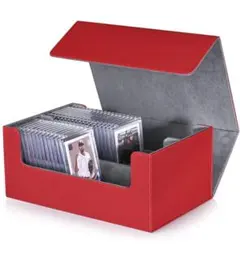 ✨高級感✨トレーディングカード収納ボックス 赤　マグネットローダー