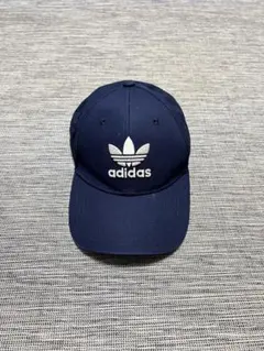 adidas キャップ ネイビー トレフォイルロゴ 帽子 フリーサイズ