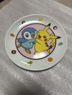 ポケモン ミスタードーナツ プレート ピカチュウ&ポッチャマ皿　ポケモンお皿のサムネイル