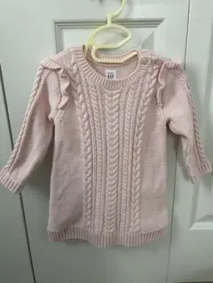 ベビーギャップ ニット ワンピース 80 ピンク
