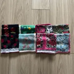 新品 アナスイ ANNA SUI ハンカチ８枚まとめ売り ハンカチ 大判
