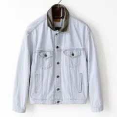Levi's デニムジャケット ブルー スエード切替 U733 Levi's デニムジャケット ブルー スエード切替 U733 - メルカリ