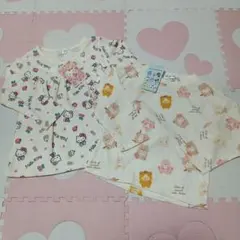 新品　サンリオ　キティ　長袖　tシャツ　ロンt チュニック　95 90　プリン