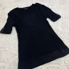 バーバリー　半袖セーター　綿100%