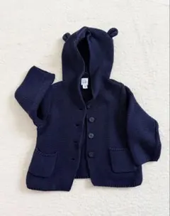 【baby GAP】くま耳 ニットカーディガン 12-18m