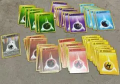 ポケモンカードゲーム 旧裏 各色エネルギーカード 60枚まとめ売り