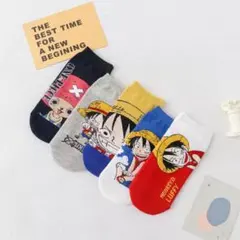 新品♡ONE PIECE♡キャラクターソックス 靴下5足セット