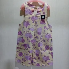 森英恵　花柄コットンエプロン