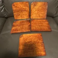 天然木 銘々皿 菓子皿 5枚セット