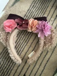 花飾り付きカチューシャ　ディズニー　シェリーメイ