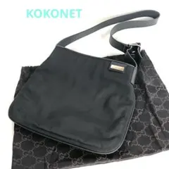 GUCCI グッチ ショルダーバッグ レザー ブラック メンズ レディース