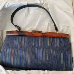 大島紬　バッグ