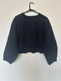 ZARA黒 スウェット バルーンスリーブ