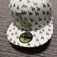 s*!様 New Era 59FIFTY LAキャップ ホワイト/ゴールド サイ
