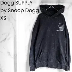 スヌープドッグ ドッグサプライ フーディ XS 黒 アニマル 刺繍 犬 US古着