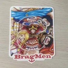 ワンピース BragMen ルフィ ロー チェキ風カード オリジナルステッカー