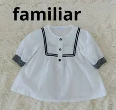 ファミリア familiar シャツ ブラウス チュニック マリン セーラー風