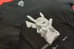 UNIQLO UT ピカチュウ Tシャツ 黒のサムネイル