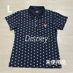 未使用品 ディズニー レディース ゴルフ 濃紺柄 シャツ サイズLのサムネイル