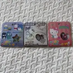 おはじきシールフレーク　サンリオ　3枚セット