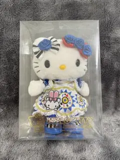 ハローキティ ぬいぐるみ キーホルダー　不思議の国のアリス　40th ハローキティ ぬいぐるみ キーホルダー 不思議の国のアリス 40th