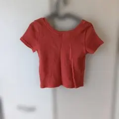 オレンジ　チビT　半袖のサムネイル