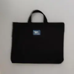 レッスンバッグ　黒色　恐竜