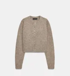 ZARA ソフトニットカーディガン　ブラウンXS