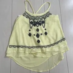 刺繍入りイエローチュニックのサムネイル