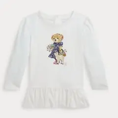 ポロベア　ペプラム　フリル　ロンT 80