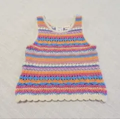 【 ZARA 】 サマーニット ベスト / 98cm 3y