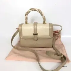 GHERARDINI ゲラルディーニ ベージュ アイボリー 編み込み 2WAY