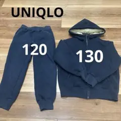 UNIQLO ユニクロ キッズ セットアップ ボアスウェットフルジップパーカ