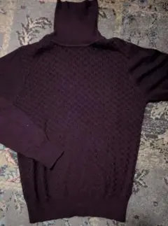 Radmess MEN'S BIGI ブラック タートルネック セーター