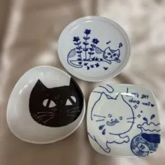 新品2点セット 美濃焼 ねこちぐら 20cm皿 ミケ 猫 ねこ ネコ - メルカリ