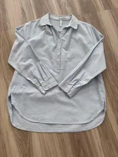 ライトブルー長袖シャツ Lサイズ