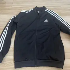 adidas 3本ライン ジャージジャケット 黒